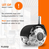 FLOOQ - Transparante bureaustoelwielen - Finley