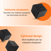 FLOOQ - Stoelpootdoppen - Vierkant - Zwart - FAY