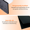FLOOQ Anti Kras Zelfklevend Meubelvilt Zwart - 30 x 20 cm - 3mm dik
