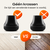 FLOOQ - Stoelpootdoppen Pro Schuin - Rond - Zwart - Fermin