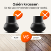 FLOOQ - Stoelpootdoppen Pro Schuin - Rond - Transparant - Fabian