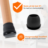 FLOOQ - Stoelpootdoppen - Tapijt/vloerbedekking - Rond - Frankie