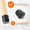 FLOOQ - Stoelpootdoppen - Tapijt/vloerbedekking - Vierkant - Franco