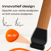 FLOOQ - Stoelpootdoppen Pro - Vierkant - Zwart - Florian