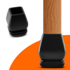 FLOOQ - Stoelpootdoppen Pro - Vierkant - Zwart - Florian
