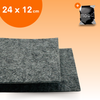 FLOOQ Anti Kras Zelfklevend Meubelvilt Donkergrijs - 24 x 12 cm - 3mm dik