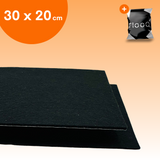 FLOOQ Anti Kras Zelfklevend Meubelvilt Zwart - 30 x 20 cm - 3mm dik